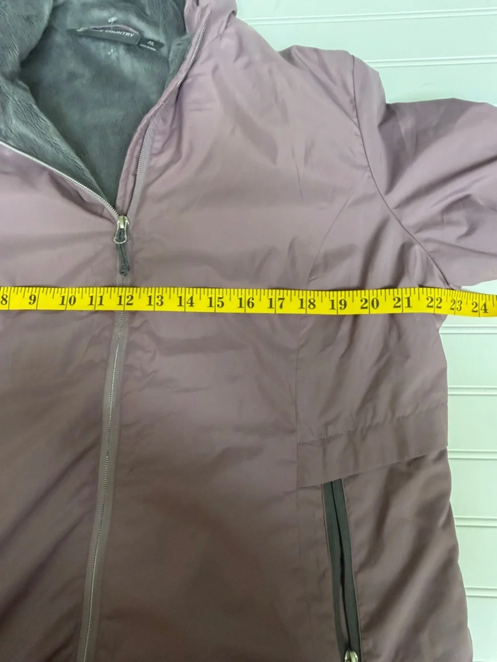 Free Country Mauve Hooded Bomber Jacket - Picture 5 of 6